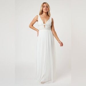 349) Myla Bridal Embellished Maxi Dress